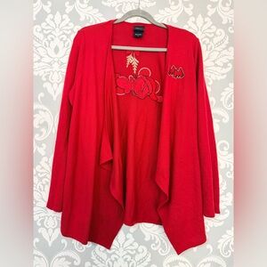 Torrid Disney Mickey & Minnie Christmas Drape Cardigan